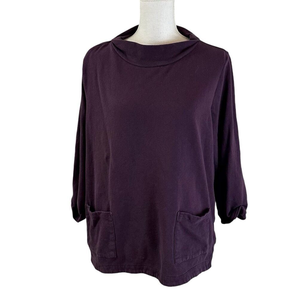 Seasalt Cornwall Womens Barefoot Sweatshirt Pullover Size UK 16 US 8-10 Purple‎